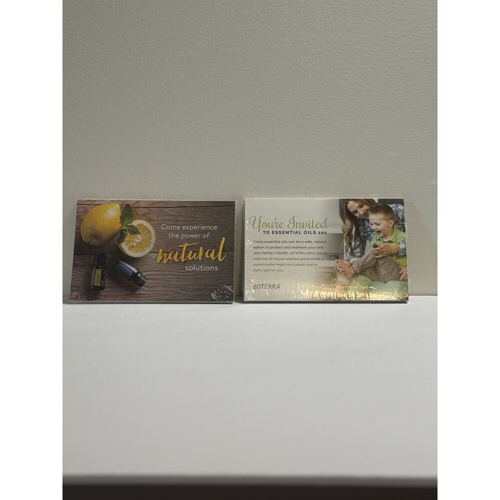New In Package Set of 2 Doterra Essential Oil Party Invitation Postcards
